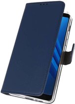 Bestcases Pasjeshouder Telefoonhoesje Samsung Galaxy A8 Plus (2018) - Navy