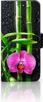 Geschikt voor Samsung Galaxy S9 Book Case Design Orchidee