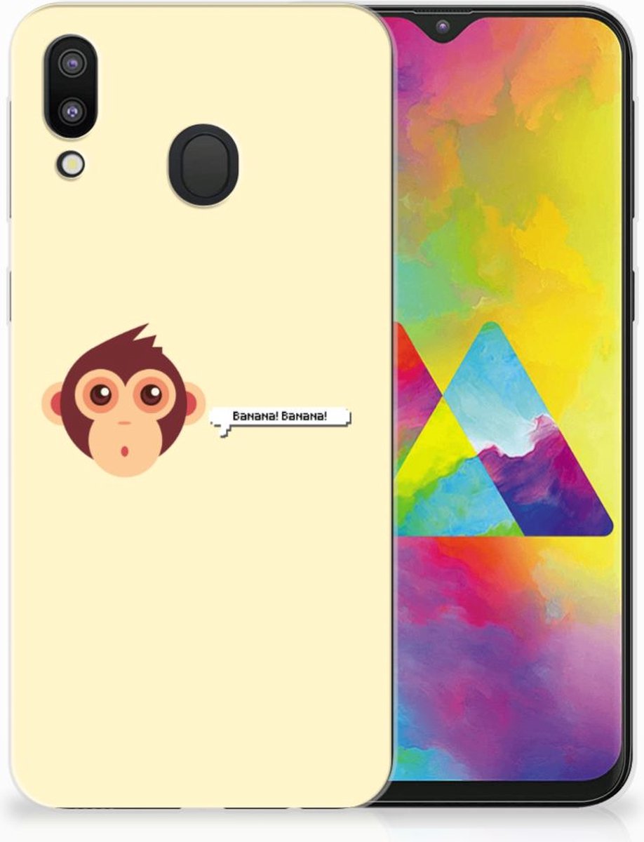 Samsung Galaxy M20 (Power) Telefoonhoesje met Naam Monkey