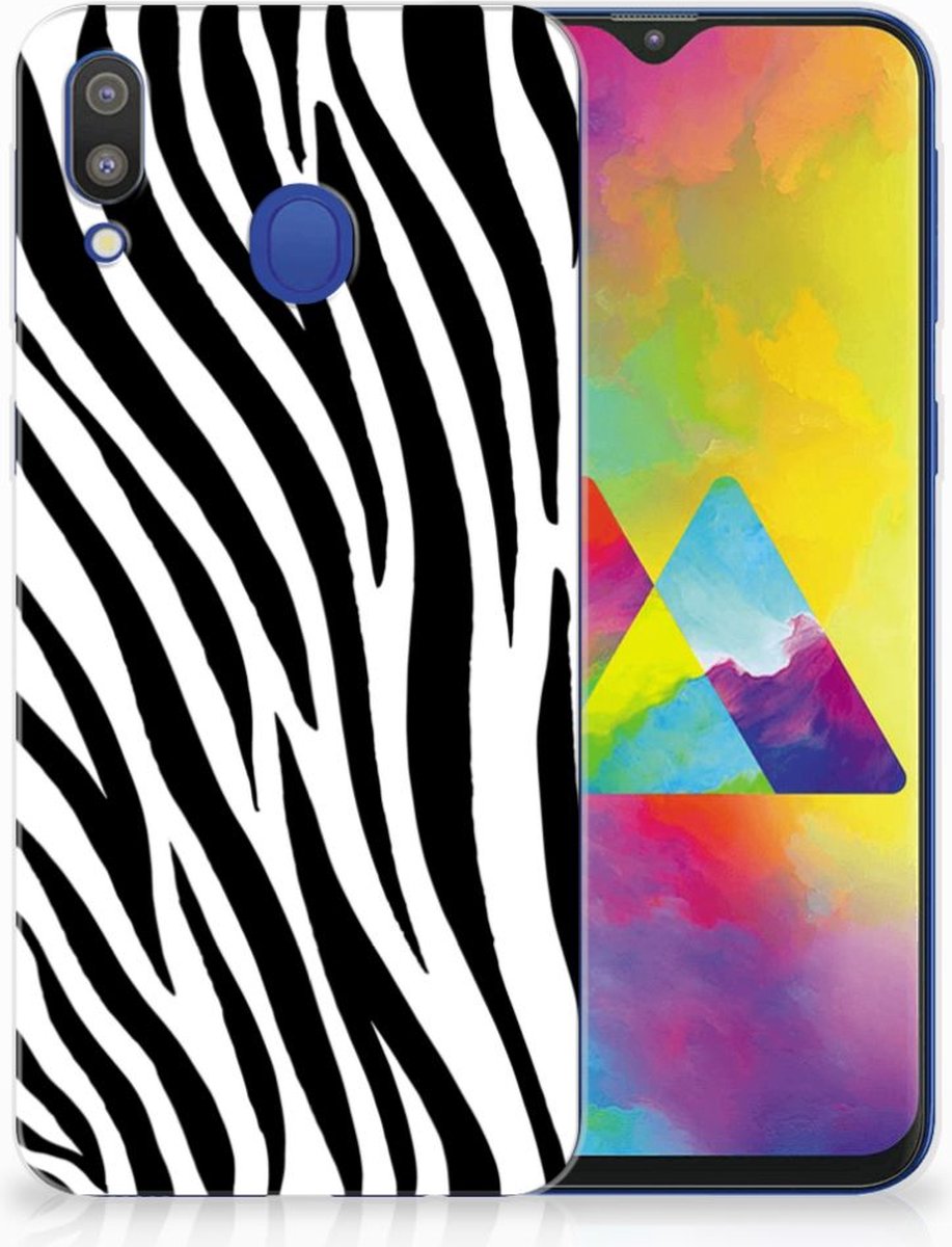 Samsung Galaxy M20 (Power) TPU Hoesje Zebra