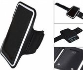 Comfortabele Smartphone Sport Armband voor uw Polaroid Midc490pr001, Zwart, merk i12Cover