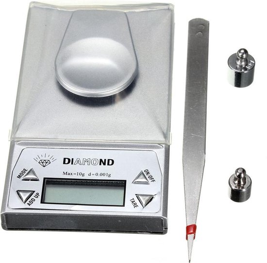 Professionele Digitale Mini Pocket Keuken Precisie Weegschaal Op Batterij -  0.001 MG... | bol.com