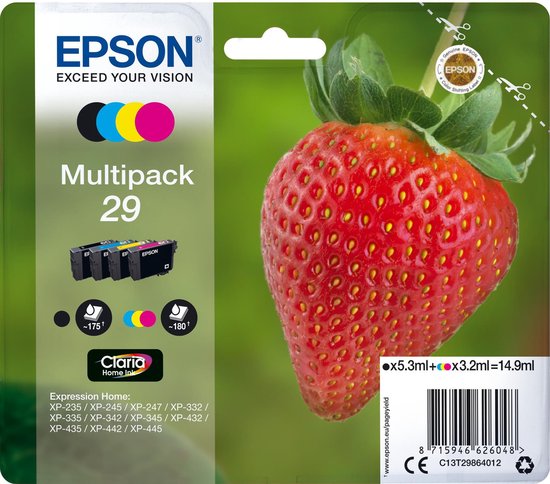 Epson 29 - Inktcartridge / Zwart Geel Magenta / | bol.com