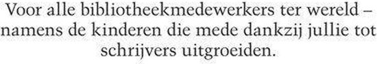 Toegewijde tekst aan bibliotheekmedewerkers.