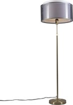QAZQA Parte - Moderne Vloerlamp | Staande Lamp - 1 lichts - H 1680 mm - Zwart Goud - Woonkamer | Slaapkamer | Keuken