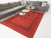 Flycarpets Minori Lijstmotief Vloerkleed - 120x170cm - Rood
