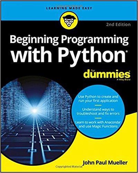 Boek cover Beginning Programming with Python For Dummies van John Paul Mueller (Paperback)