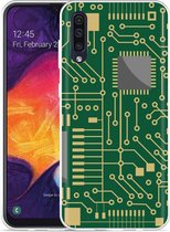 Galaxy A50 Hoesje Microcircuit - Designed by Cazy