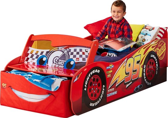 CARS Lit Enfant Flash McQueen avec Rangement - 140 x 70cm | bol.com