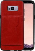 Etui à 1 carte Portrait Back Cover rouge pour Samsung Galaxy S8 Plus