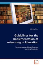 Guidelines for the Implementation of e-learning in Education