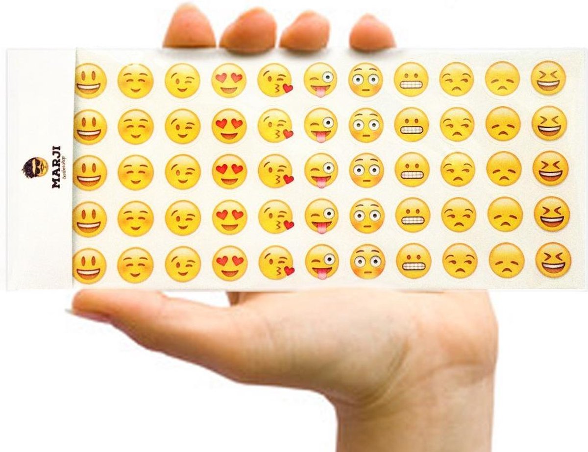Emoji Stickers Pakket 12 vellen 660 Whatsapp Emoji Stickers