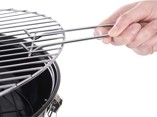 Compacte Draagbare Houtskool BBQ - Houtskoolbarbecue BBQ-Grill Kogel Barbecue - Balkon/Camping/Festival/Picknick Kolen BBQ - Zwart van Merkloos — afbeelding 5