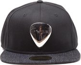 Fender - Logo snapback pet met metalen badge zwart