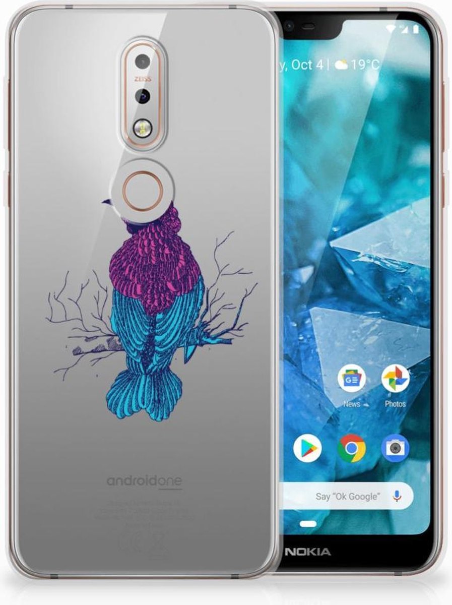 Nokia 7.1 Telefoonhoesje met Naam Merel