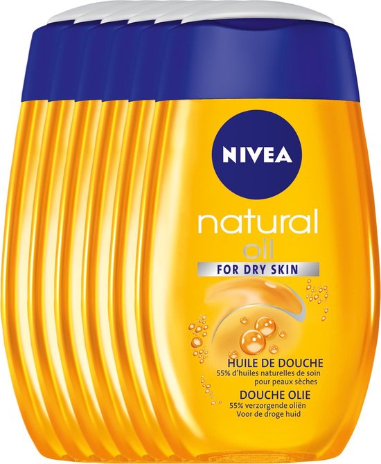 NIVEA Natural Oil 200 ml DoucheOlie 6 st Voordeelverpakking