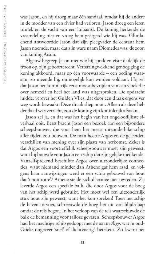 Tekstpagina over Jason, de Argonauten en het schip Argo in de Griekse mythologie.