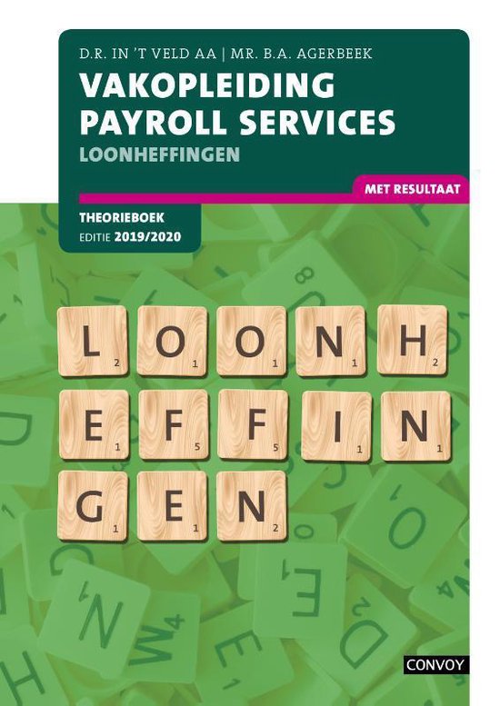 Vakopleiding Payroll Services 2019-2020 Loonheffingen Theori ... - cover