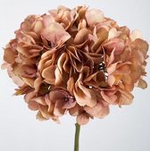 Kunstbloem -  1 stuk - Hortensia - roze - zijde - 63 cm