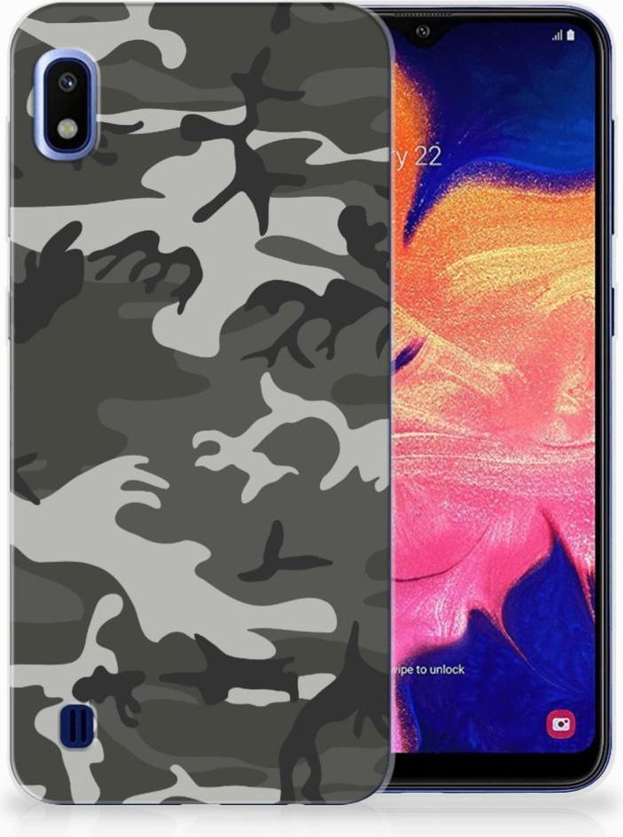 Back Cover voor Samsung Galaxy A10 TPU bumper Army Light