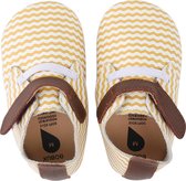 Bobux - Soft Soles - Wit en Oker zigzag trainer - Babyslofjes - EU 21