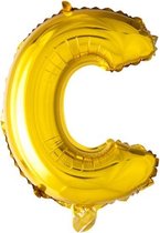 ballon - 100 cm - goud - letter - C