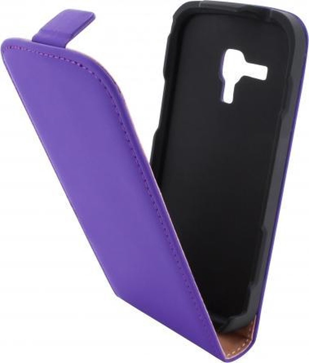 Mobiparts - paars premium flipcase - Samsung Galaxy S Duos / Trend (Plus)