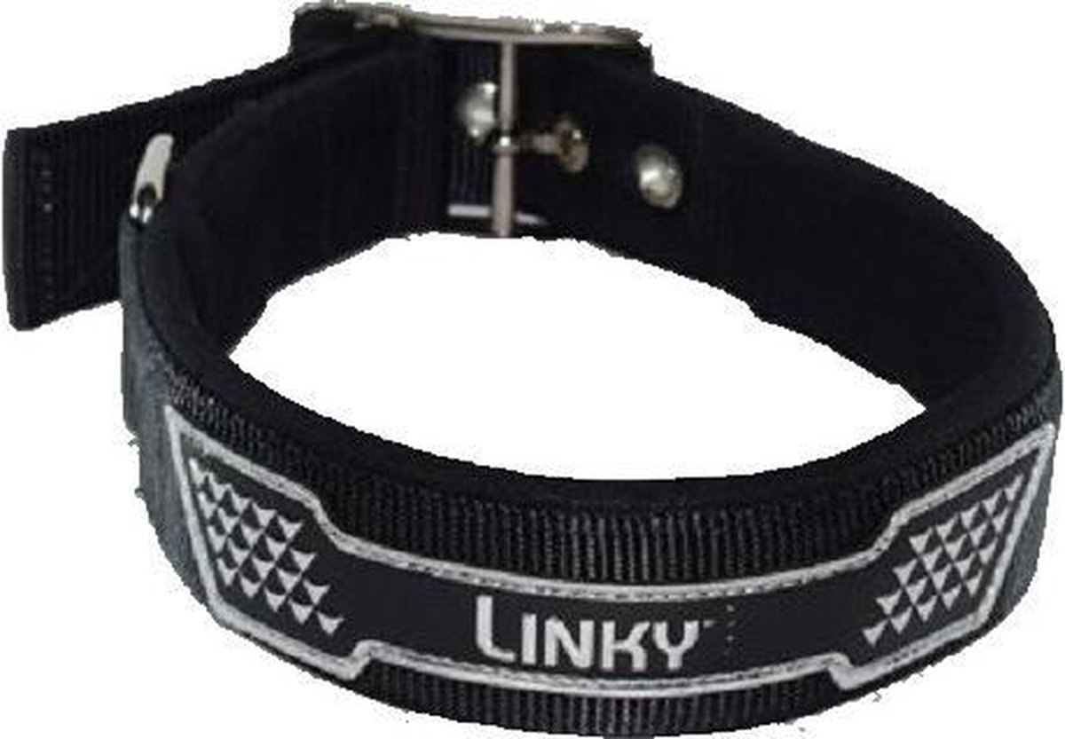 Hondenhalsband - spark40 - zwart - 4 cm x 75 cm.