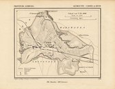 Historische kaart, plattegrond van gemeente Cadier en Keer in Limburg uit 1867 door Kuyper van Kaartcadeau.com