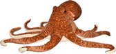 Grote pluche bruine octopus/inktvis knuffel 76 cm - Octopussen zeedieren knuffels XL - Speelgoed voor kinderen