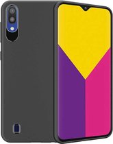 Epicmobile - Samsung Galaxy M10 Matte zwart silicone hoesje – Soft TPU zwart