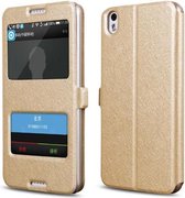 Dubbele View Cover voor HTC One M9 – Goud