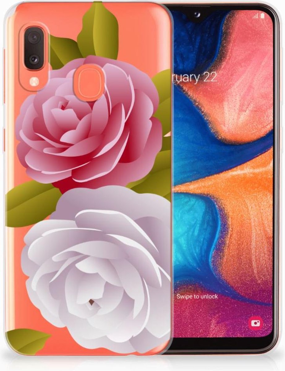 Samsung Galaxy A20e TPU Case Roses