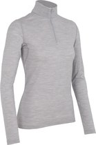 Icebreaker BF200 Oasis LS Half Zip - Dames - Thermoshirt - grijs