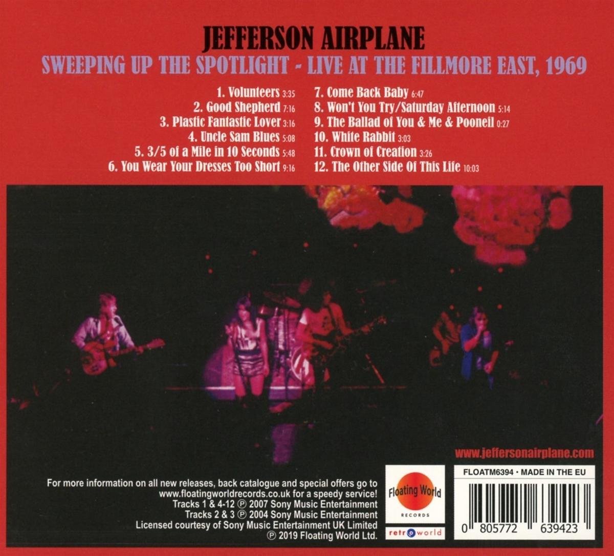 Sweeping Up The Spotlight Live At The Fillmore East, Jefferson Airplane