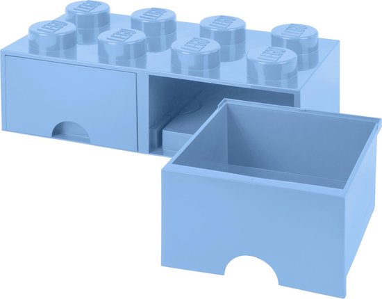 Boîte de rangement en brique LEGO 4004 Plastique Bleu clair bol