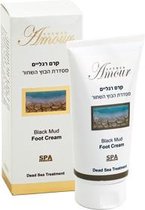 Dode Zee producten Zwarte modder voetcreme met Dode Zeezout Mineralen Amour 150 ml
