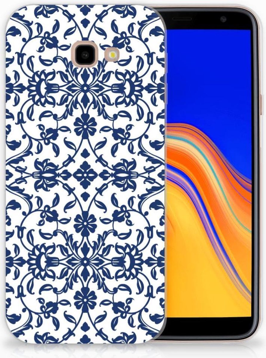 Samsung Galaxy J4 Plus (2018) TPU Case Flower Blue