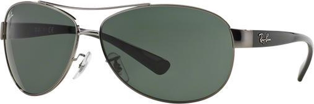 Ray-Ban RB3386 004/71 - zonnebril - Staalgrijs-Zwart / Groen Klassiek G-15 - 67mm