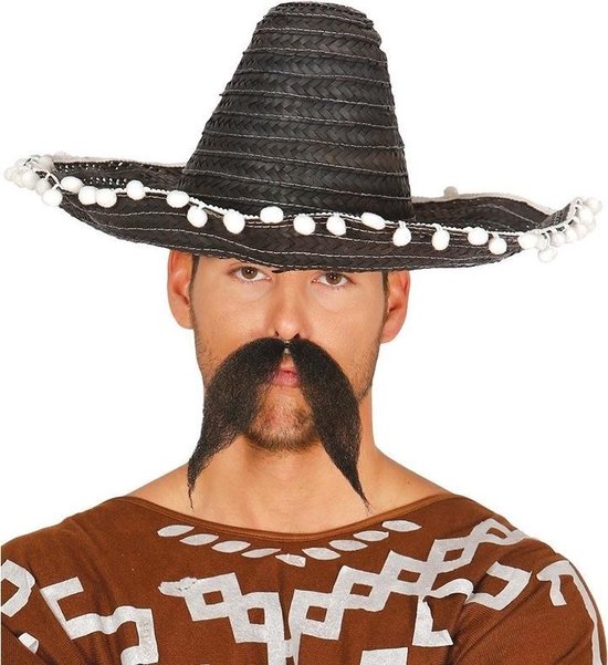 Van toepassing zijn Banyan maximaal Zwarte sombrero/Mexicaanse hoed 45 cm - Mexico thema verkleedkleding voor  volwassenen | bol.com