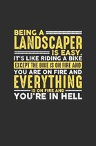 Being a Landscaper is Easy. It's like riding a bike Except the bike is on fire and you are on fire and everything is on fire and you're in hell