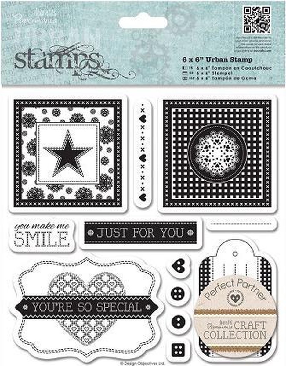 6 x 6' Urban Stamps (12pcs) - Craft Collection - Pastels