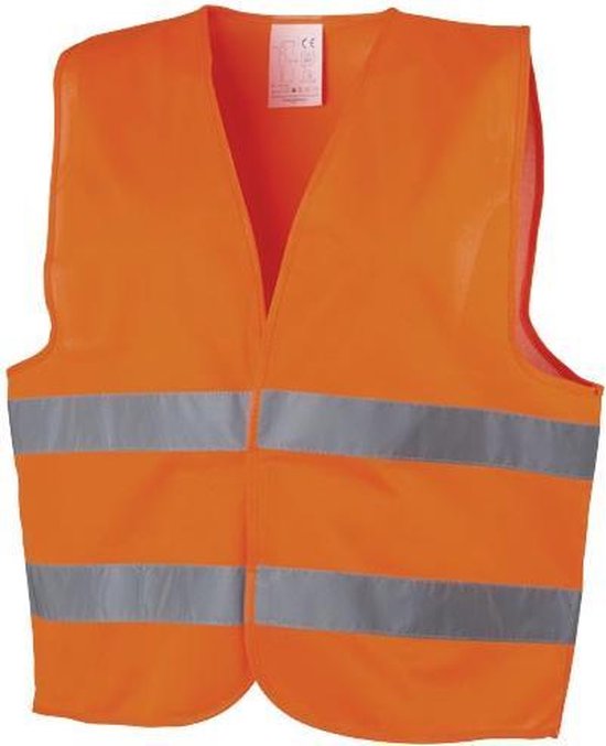 Gilet de sécurité routier réfléchissant orange fluorescent - Taille unique  |... | bol.com