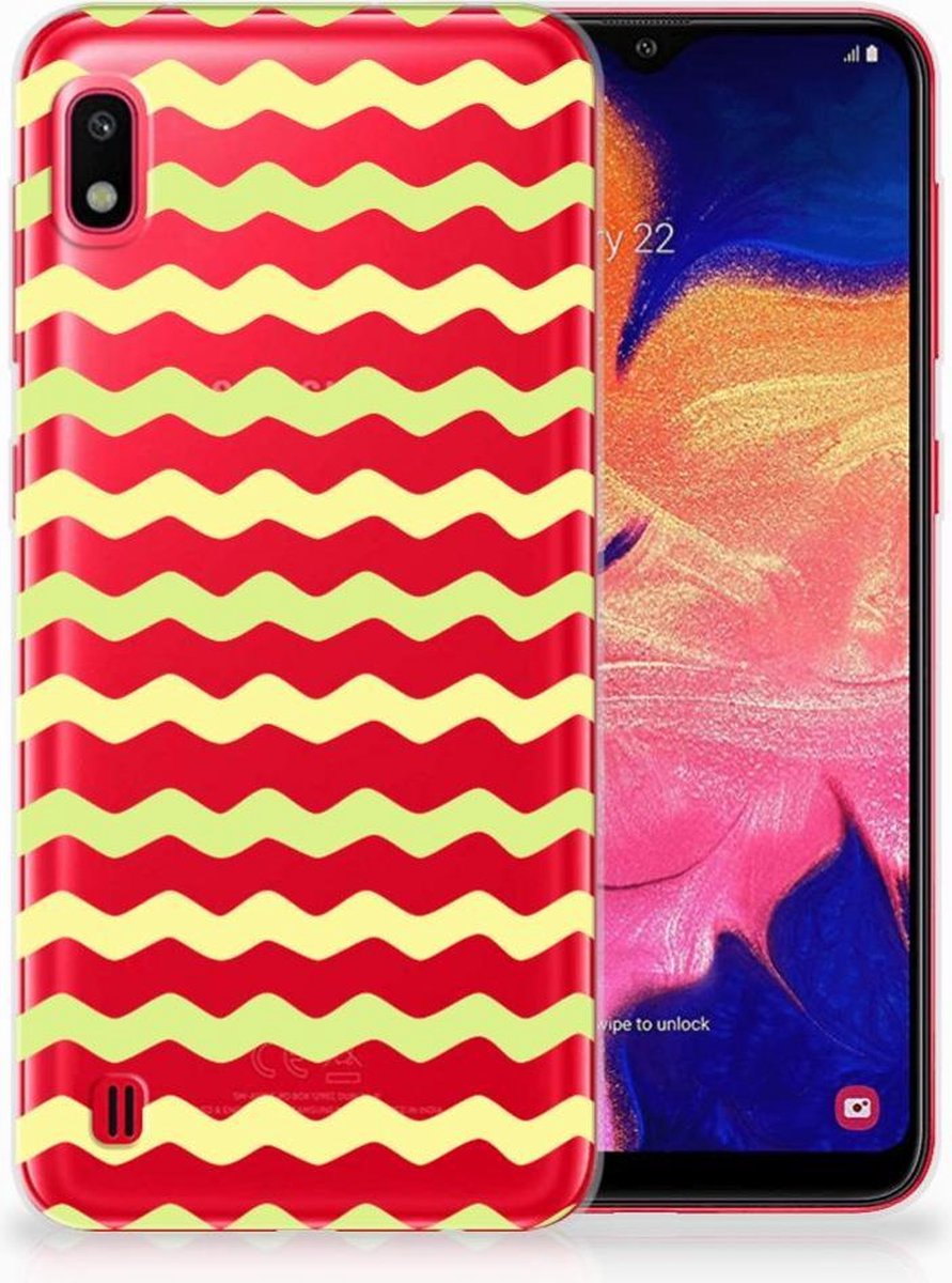 Samsung Galaxy A10 TPU bumper Waves Yellow