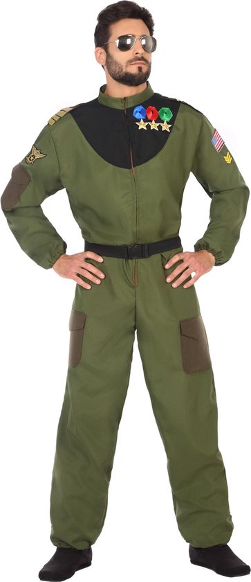Militaire piloot kostuum voor mannen - Volwassenen kostuums
