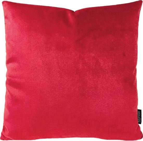 Uitreiken Waar omdraaien Velvet Rood Kussenhoes | Fluweel - Polyester | 45 x 45 cm | bol.com