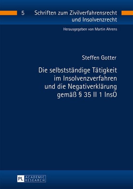 Schriften zum Zivilverfahrensrecht und Insolvenzrecht 5 - Di ... - cover