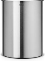 Brabantia Prullenbak / Papierbak - 15 liter - Matt Steel
