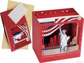 Popcards popupkaarten - New York Vrijheidsbeeld Big Apple Stedentrip Verjaardag pop-up kaart 3D wenskaart