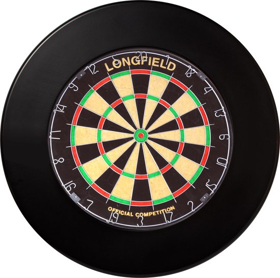 Thumbnail van een extra afbeelding van het spel Longfield Dartbord Surround Ring - Zwart